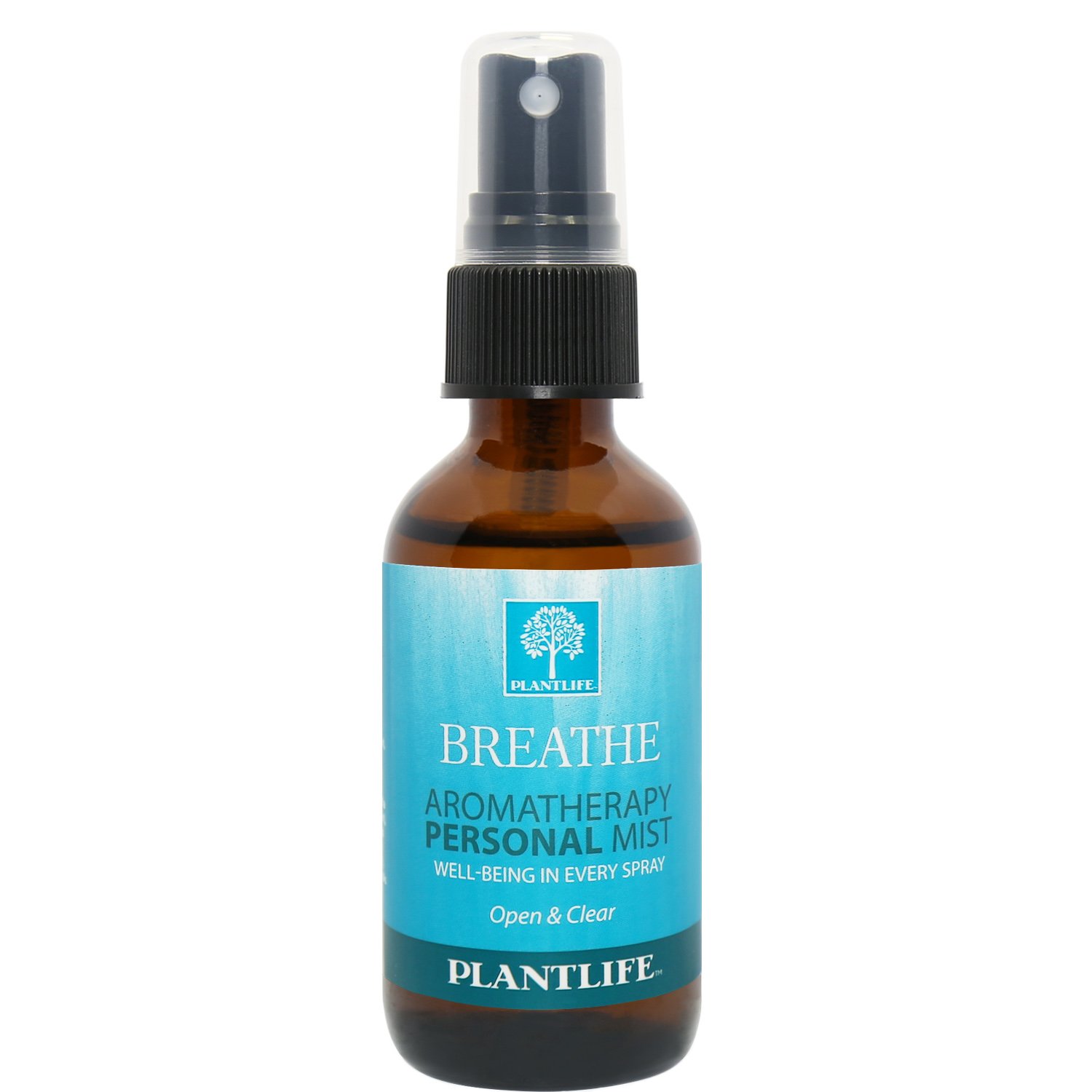Plantlife Breathe Mist Face and Body Spray - Straight From The Plant 100% Pure Therapeutic Grade - Take with You Everywhere - Made in California 2 oz