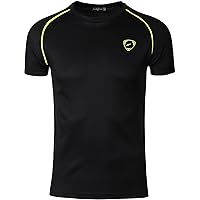 jeansian Men's Sport Quick Dry Fit Short Sleeve T-Shirts Tee Shirt Tshirt Tennis Golf Bowling Tops LSL182