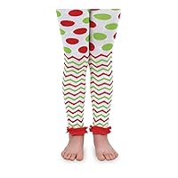 Jefferies Socks Girl's 2-6X Chevron Ruffle Footless Tights