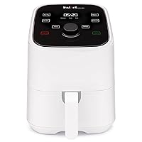 Instant Vortex 2QT Mini Air Fryer, Small Air fryer that Crisps, Reheats, Bakes, Roasts for Quick Easy Meals, Includes over 100 In-App Recipes, is Dishwasher-Safe, from the Makers of Instant Pot, White