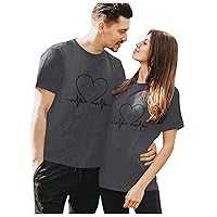 T Shirts for Women Graphic Heart Patterned Mock Turtleneck Tops Workout Fashion Shirts for Women