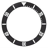 Ewatchparts BEZEL INSERT COMPATIBLE WITH TAG HEUER AQUARACER WATCH WAB1120.BB0802 PROFFESSIONAL BLACK