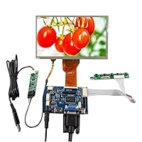 VSDISPLAY 7 Inch 800x480 LCD Screen AT070TN92 with Resistive Touch Panel with HD-MI VGA 2AV LCD Driver Board VS-TY2662-V1