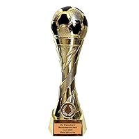 Larius Group Football Trophy with Desired Engraving Extra Large (245 mm, 460 g) - Trophy Award Golden Shoe Ball - Top Scorer