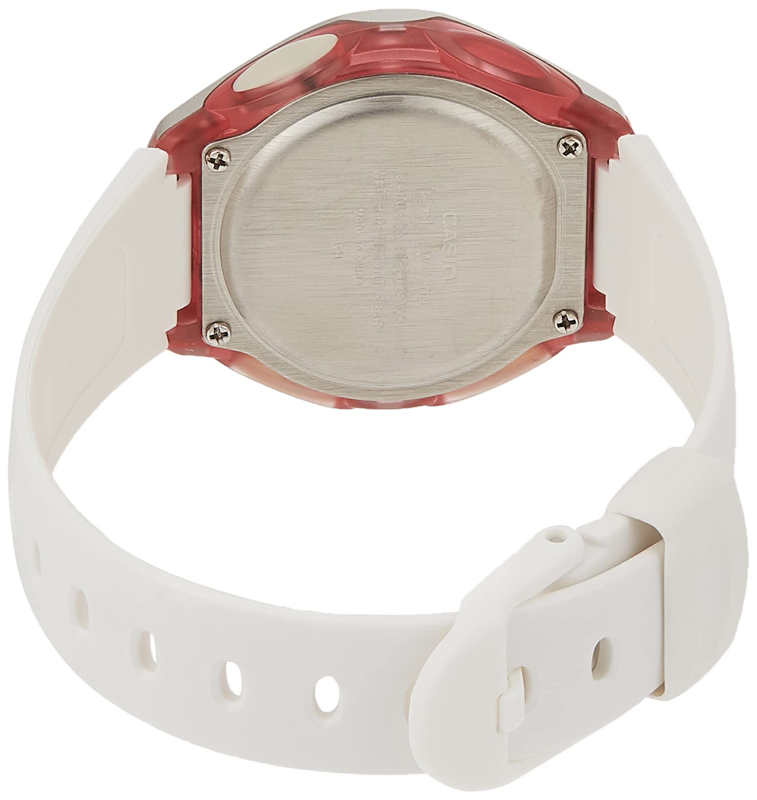 Casio Women's LW200-7AV Digital Watch with White Resin Strap