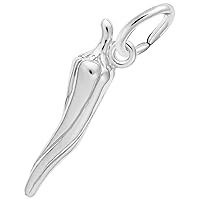 Rembrandt Charms Chili Pepper Charm, Sterling Silver