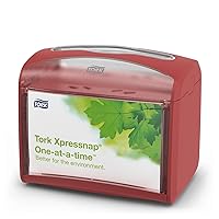 Tork Xpressnap® Tabletop Napkin Dispenser Red N4, Signature Range, 6.7