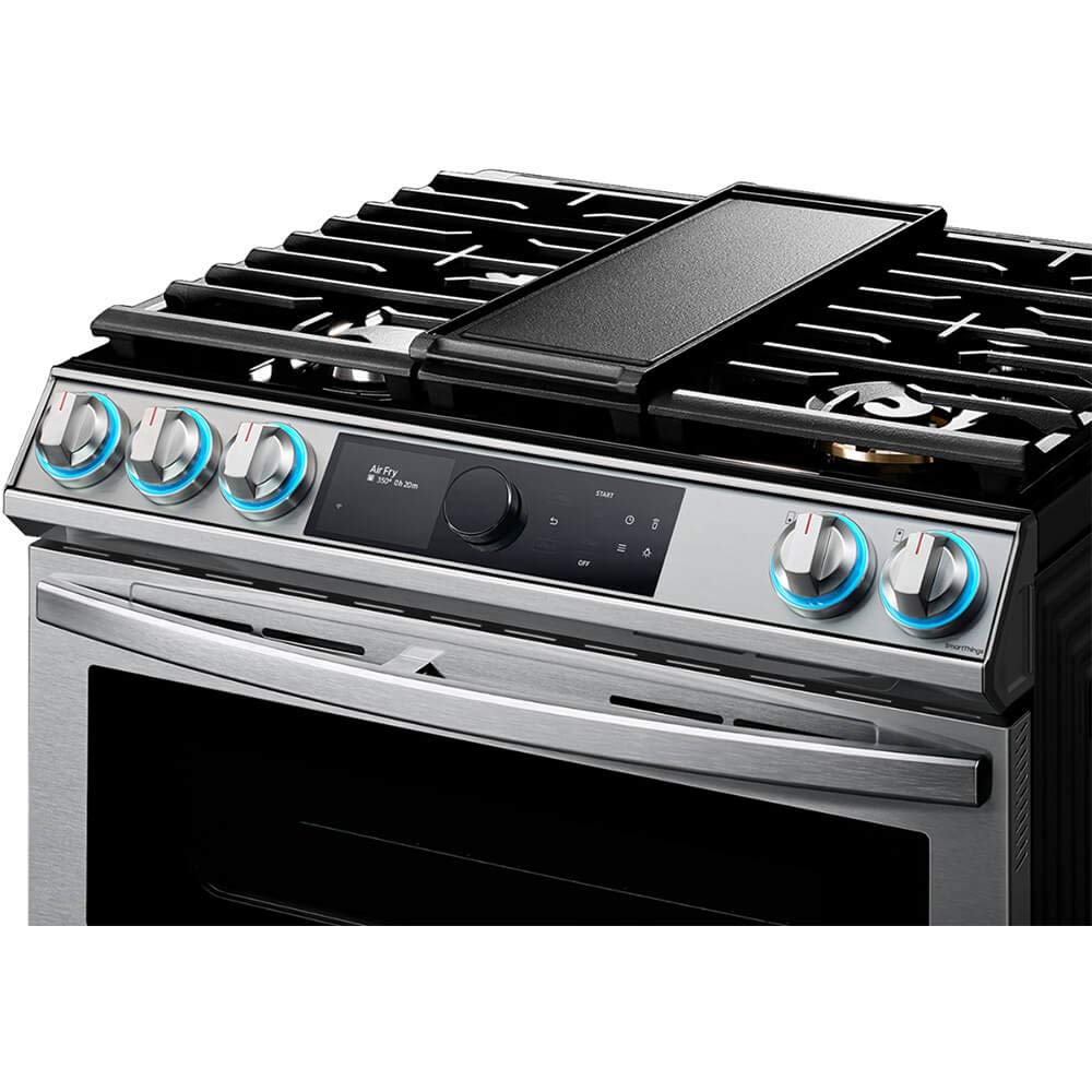 SAMSUNG NX60T8751SS 6.0 cu. ft. Flex Duo Front Control Slide-in Gas Range