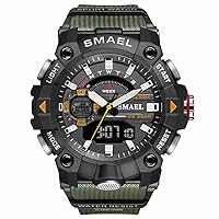 Men's Digital Sports Watch Military Outdoor Waterproof Chronograph Watches Big Wrist with Alarm Date Multifunction LED Stopwatch