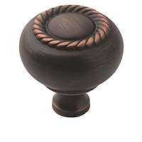 Cabinet Knob | Oil Rubbed Bronze | 1-1/4 inch (32 mm) Diameter | Everyday Heritage | 1 Pack | Drawer Knob | Cabinet Hardware