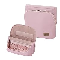 Sonic Utlim Sma-Sta Ash Wide Mobile Standing Case, Workspace Bag, Converts Into Stand for Smartphone, Stationery, Tech Accessories, Makeup Brush Holder, and More, UT-8655-P, Pink