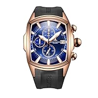 REEF TIGER Mens Luxury Sport Watches Mens Big Military Watches Rose Gold Waterproof Watches RGA3069-T