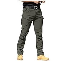 Men's Hiking Tactical Pants Rip-Stop Military Combat Cargo Pants Lightweight Army Work Outdoor Trousers Unique
