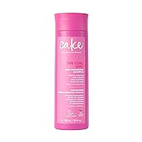 Cake Beauty Curl Girl Next Door Argan Oil Shampoo for Curly Hair - Aloe Vera & Vegan Anti Frizz Curl Enhancing Hydrating Shampoo for Dry Damaged Hair - Sulfate Free, Paraben Free & Cruelty Free
