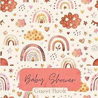 Baby Shower Guest Book Boho Rainbow: Cute Boho Rainbow Style Theme for Guests + BONUS Gift Tracker Log And To Sign In With Personalized Address Space, ... Wishes to Baby (Create A Memorable Keepsake)
