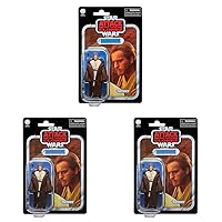 STAR WARS The Vintage Collection OBI-Wan Kenobi Toy VC31, 3.75-Inch-Scale Attack of The Clones Action Figure, Toys Kids 4 and Up (Pack of 3)