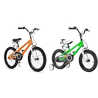 Royalbaby Kids Bike Boys Girls Freestyle BMX Bicycle with Kickstand Gifts for Children Bikes Freestyle Kids Bike 14 Inch Childrens Bicycle with Training Wheels Toddlers Boys Girls