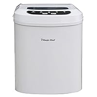 Magic Chef Portable Countertop Ice Maker, Small Ice Maker for Kitchen or Home Bar, Tabletop Ice Maker for Entertaining, 27-Pound Capacity, White