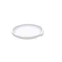 Goodcook Microwave Plates, Small, White, Set of 4