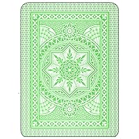 Deck of Premium Modiano Cristallo 4 PIP 100% Plastic Playing Cards - Includes Bonus Cut Card! (Green)