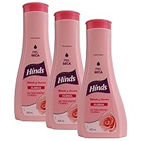 Hinds Body Lotion Clasica, Body Lotion with Vitamin A, Moisturizes and Hydrates, 3-Pack of 13.5 Oz, 3 Bottles