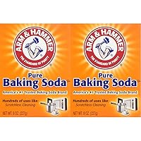 Arm & Hammer Pure Baking Soda, 8 oz (Pack of 2)