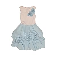Girl's 2-6X Pretty Casual Dress, Pink/Blue
