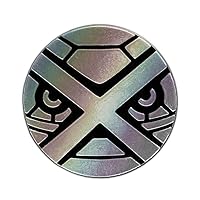Pokemon Metagross Coin from The Trading Card Game - Rare Non-Prism Variant (Silver, Large Size)