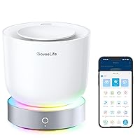Smart Essential Oil Diffuser with Alexa Voice App Control for Home Office Bedroom, 300ml Quiet Cool Mist Aroma Diffuser with 2 Mist Modes, 24H Timer