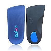 Dr. Foot's 3/4 Length Orthotics Insoles - Best Insoles for Corrects Over-Pronation, Fallen Arches, Fat Feet - Plantar Fasciitis, Heel Spurs and Other Foot Conditions -1 pair(L - W11-12.5 | M9.5-11)