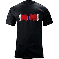 Distressed Bronze Star Medal Ribbon Veteran T-Shirt