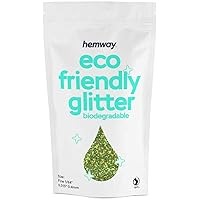 Hemway Biodegradable Glitter Eco Friendly - 100g/3.5oz Bio Cosmetic Safe Sparkle Vegan for Face Eyeshadow Body Hair Festival Makeup Craft - Fine (1/64