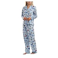 Karen Neuburger Women's Sleeve Girlfriend Long Pajama Set