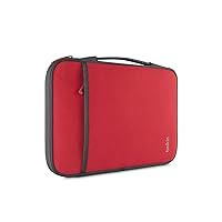 Belkin 11 Inch Laptop Case - 11 Inch Laptop Sleeve - Laptop Bag - Computer Accessories For Chromebook Laptop - Laptop Accessories - Chromebook Case Compatible W/ iPad Pro & Most 11” Laptops - Red