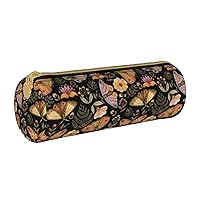 Canvas Simple Moth Btterfly Makeup Bag Cosmetic Holder Bag Office Storage Pouch