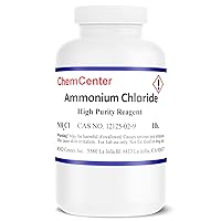 Ammonium Chloride, High Purity, 1lb. (16 oz.).