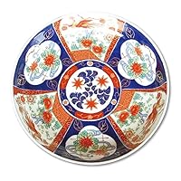 有田焼やきもの市場 Japanese Bowl Large made in Japan 10.7 inches Ceramic Porcelain Arita Imari ware Uenishiki Houou DORABACHI