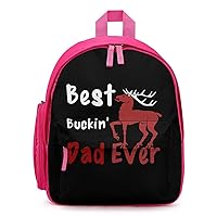 Best Buckin Dad Ever Mini Travel Backpack Casual Lightweight Hiking Shoulders Bags with Side Pockets