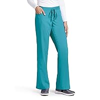 BARCO Grey's Anatomy Scrubs - Riley Scrub Pant for Women, Elastic Back Waist, Mid-Rise Flared Leg Women's Scrub Pant