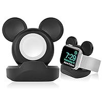 Charger Stand for Apple Watch, Silicone Desk Stand Holder for iWatch, Charging Station Dock Holder Compatible with All Apple Watch Series Ultra/SE/8/7/6/5/4/3/2/1 (Not Include Charger)