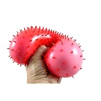 1 Jumbo Nubby Bumpy Stretch Squishy Ball- Squishy Gooey Squish Sensory Squeeze Balls OT (Random Color)