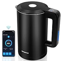 GoveeLife Smart Electric Kettle, 0.8L WiFi Gooseneck Kettle  Compatible with Alexa, 5 Modes for Use, 3-minute Fast Heating and 2H Keep  Warm, Auto-Shut off for Safety, Stainless Steel, Matte Black: Home
