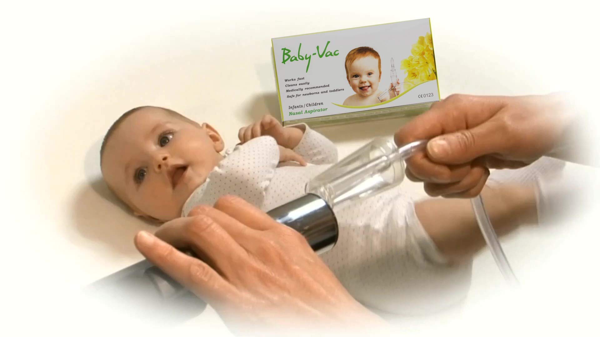 BABY-VAC Vacuum Operated Baby Nasal Aspirator Safe Hygienic Quick Best Results for Newborns and Toddlers