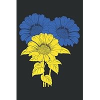 Ukraine Sunflowers Blue Yellow Support Peace: Lined Journal Notebook, Memo Diary Subject Notebooks Planner, for Travelers, Students, Office - 6