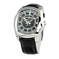 Mens Analogue Quartz Watch with Leather Strap CT7896M-92, Black, Youth Large / 11-13, Strap