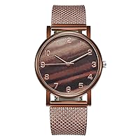 Vintage Disc Quartz Watch for Women, Fashion Casual Silicone Belt Analog Wrist Watch, Gift for Wife, Daughter and Friends