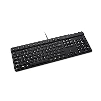 Simple Solutions Wired Keyboard with Smart Card Reader (CAC) (K55115US),Black