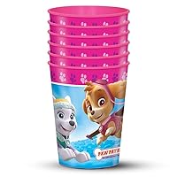 Colorful Paw Patrol Girl Plastic Stadium Cup (16 Oz)- Pack Of 1, Multicolor Paper Cup Design & Durable Quality - Perfect For Themed Events