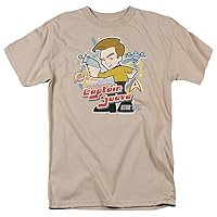Trevco Men's Star Trek Short Sleeve T-Shirt, Suave Sand, XX-Large