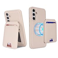 Ｈａｖａｙａ for Galaxy A54 5G case Wallet Samsung Galaxy A54 5g case with Card Holder Samsung A54 case Magnetic Wallet Detachable-Off-White